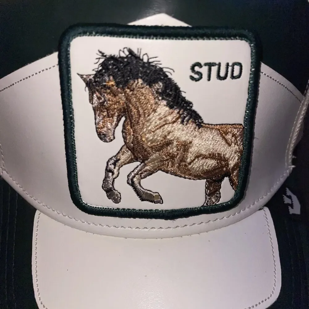 Goorin Bros Stud Snapback Trucker Hat Horse Mesh Back Patch Cap